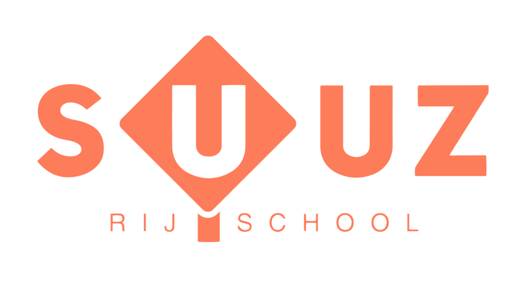 Rijschool suuz logo wit